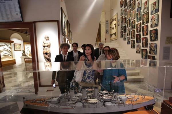 Τα Μουσεία  της Ύδρας επισκέφτηκε η Πρόεδρος της Επιτροπής "Ελλάδα 2021" Γ. Αγγελοπούλου