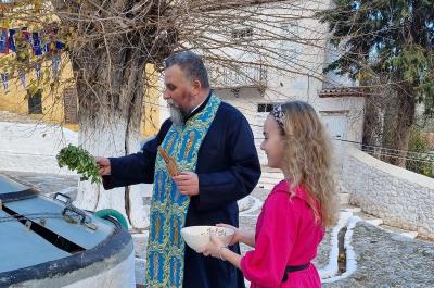 Θεοφάνεια 2022:  Αγιασμός στα γραφικά "Καλά Πηγάδια"