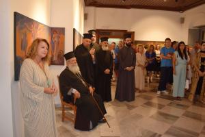 Εγκαινιάστηκε στο Ι.Α.Μ.Υ η Έκθεση αγιογραφίας του Γ. Κόρδη σε συνδιοργάνωση με τον Ι. Καθεδρικό Ναό Ύδρας στο πλαίσιο των Θεομητορικών