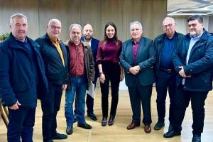 Η Δόμνα Μιχαηλίδου, Υπουργός Εργασίας και Κοινωνικής Ασφάλισης, συναντήθηκε με τη ΓΣΕΕ