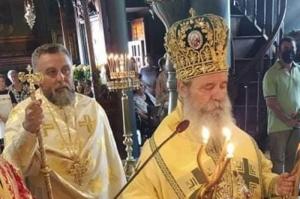 Ο Μητροπολίτης Ύδρας κ. ΕΦΡΑΙΜ ετέλεσε τη μεγάλη γιορτή της Ύψωσης του Τιμίου Σταυρού στον Καθεδρικό Ναό