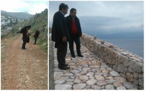 Αυτοψία του Αντιπεριφερειάρχη στα έργα της Ύδρας