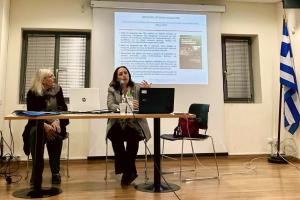 Διάλεξη   της Χριστίνας Ζαραφωνίτου στον Δήμο Φιλαδελφείας - Χαλκηδόνας για τον ρόλο της τοπικής κοινωνίας στην πρόληψη της εγκληματικότητας