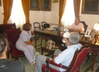 Περιοδεία της βουλευτή του ΚΚΕ Διαμάντως Μανωλάκου στην Ύδρα