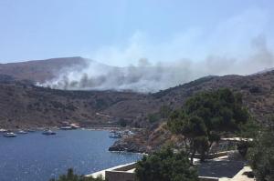 Φωτιά   και πάλι στον Χώρο εναπόθεσης απορριμμάτων στο Μαντράκι