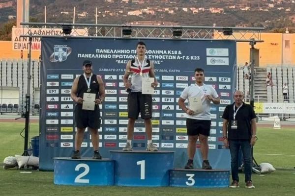 Γιώργος Μανόπουλος | Ασημένιος πανελληνιονίκης στη σφαιροβολία και 6ος στο Βαλκανικό Κ18