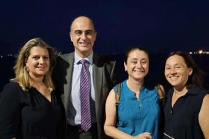 Με την παρουσία του τιμηθέντος Γιώργου Χλωρού, συζύγου της Αντιδημάρχου Ύδρας, τα 65 χρόνια της ΕΒΑΤ