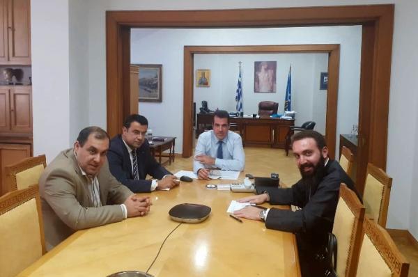 Συνάντηση Δημάρχου Ύδρας Γ. Κουκουδάκη με τον Υπουργό Υγείας Αθανάσιο Πλεύρη