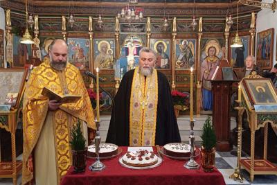 Με κατάνυξη  η εορτή του Αγίου Αντωνίου στον Άγιο Δημήτριο Ύδρας και η ευλόγηση της Αγιοβασιλόπιτας