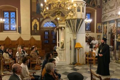 Από την εκδήλωση Βυζαντινής Μουσικής στο Κρανίδι με την εκπροσώπηση του Πρωτοσύγκελλου π. Νεκτάριου Δαρδανού