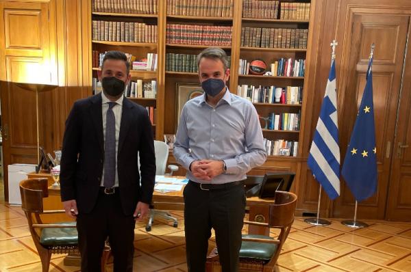 Συνάντηση Γιάννη Μελά με τον Πρωθυπουργό Κυριάκο Μητσοτάκη