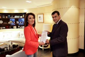 Στις εκδηλώσεις  των Μιαουλείων η Πρόεδρος της Επιτροπής "Ελλάδα 2021" Γιάννα Αγγελοπούλου-Δασκαλάκη