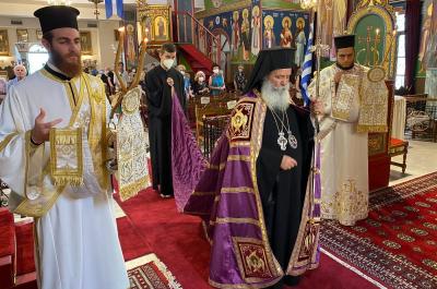 Προεξάρχοντος του Μητροπολίτη ΕΦΡΑΙΜ η Τρισαρχιερατική Θ. Λειτουργία στον Μητροπολιτικό Ναό Μεταμορφώσεως του Σωτήρος Καλαμαριάς