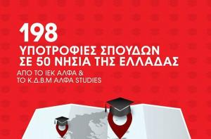 ΙΕΚ ΑΛΦΑ : 198 υποτροφίες σπουδών σε μικρά νησιά