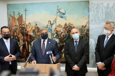 Στα εγκαίνια  της έκθεσης για τους Αμερικανούς Φιλέλληνες στο νέο Μουσείο Φιλελληνισμού, ο Περιφερειάρχης Αττικής Γ. Πατούλης