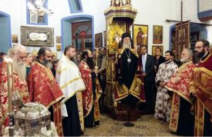 Με ευλάβεια η υποδοχή της τιμίας κάρας της Αγίας Ειρήνης στον Ναό του Αγίου Δημητρίου Ύδρας