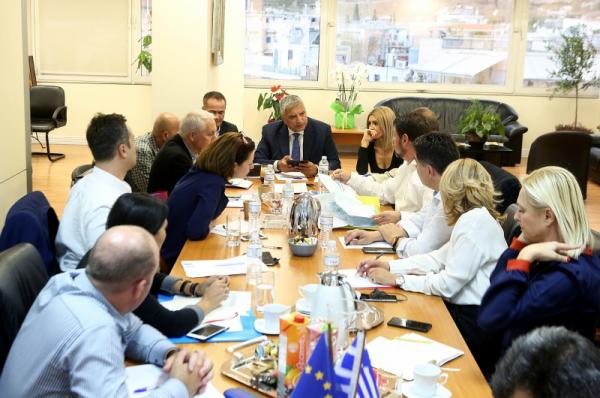 Ευρεία σύσκεψη Πατούλη με συμμετοχή Χαρδαλιά και Αντιπεριφερειαρχών για τα ρέματα της Αττικής