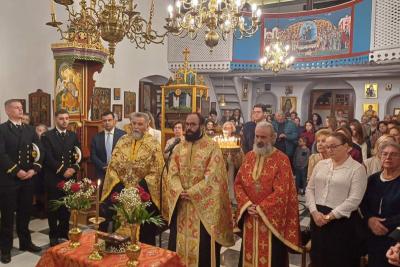 Με λαμπρότητα  γιόρτασε ο Ιερός Ενοριακός Ναός του Αγίου Δημητρίου Ύδρας