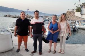 Επίσκεψη του Δημάρχου Ύδρας με κλιμάκιο του Δήμου στο Καμίνι