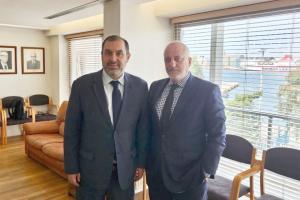 Προκλήσεις   και Ακτοπλοϊκή κίνηση | Συνάντηση Κώστα Κατσαφάδου με τον Πρόεδρο του ΣΕΕΝ  Δ. Θεοδωράτο