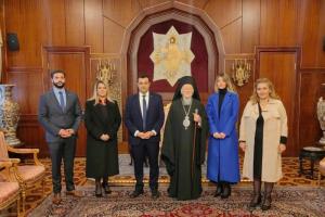 Επίσκεψη    του Δημάρχου Ύδρας και Αντιπροσωπείας στον Οικουμενικό Πατριάρχη κ. Βαρθολομαίο στο Φανάρι