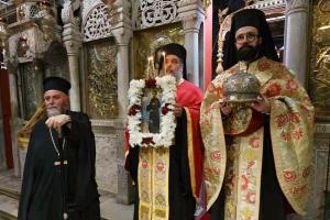 Με λαμπρότητα  ο Τρισαρχιερατικός Μ. Εσπερινός για τη Μνήμη του Αγίου ενδόξου Νεομάρτυρα Κωνσταντίνου του Υδραίου