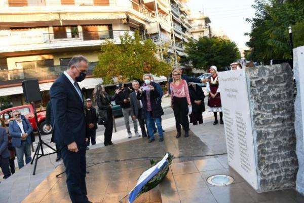 Τελετή αποκαλυπτηρίων  μνημείου για τον Υδραίο Ναύαρχο Νικόλαο Βότση στην Καλαμαριά