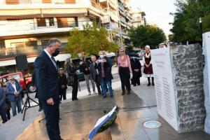 Τελετή αποκαλυπτηρίων  μνημείου για τον Υδραίο Ναύαρχο Νικόλαο Βότση στην Καλαμαριά