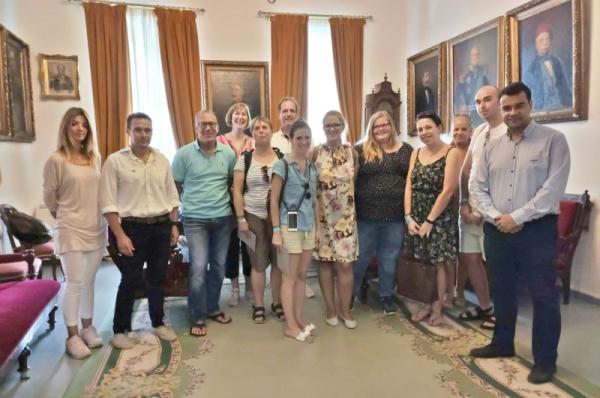 Επίσκεψη Γερμανών Τουριστικών Πρακτόρων στο γραφείο του Δημάρχου Ύδρας Γ. Κουκουδάκη
