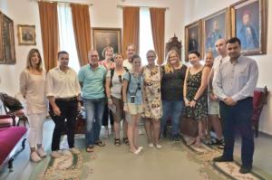 Επίσκεψη Γερμανών Τουριστικών Πρακτόρων στο γραφείο του Δημάρχου Ύδρας Γ. Κουκουδάκη