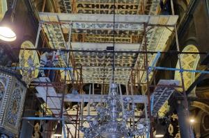 Ξεκινούν τα έργα συντήρησης και αποκατάστασης των τοιχογραφιών του Τρούλου του Ιερού Καθεδρικού Ναού Ύδρας