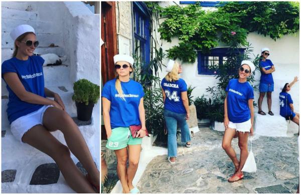 Διάσημη ουκρανή τηλεπαρουσιάστρια περνάει τα γενέθλιά της στην Ύδρα