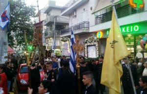 Λιτάνευση της εικόνας της Παναγίας της Φανερωμένης στον Άγιο Δημήτριο Ταμπουρίων