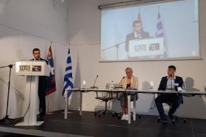 Χαιρετισμό   στην έναρξη εργασιών του 7ου Διεθνούς Θερινού Πανεπιστημίου έκανε ο Δήμαρχος Ύδρας