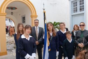 Ευχάριστη παρουσία  του Γυμνασίου Ύδρας στον εορτασμό του Πολιούχου Αγίου Κωνσταντίνου