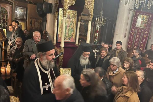 Με την παρουσία του Σεβασμιωτάτου κ. Εφραίμ ο Α’ Κατανυκτικός Εσπερινός στην Αίγινα