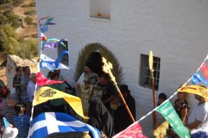 Η Κοίμηση της Θεοτόκου στο όμορφο εκκλησάκι της Παναγίας στον Παλαμιδά