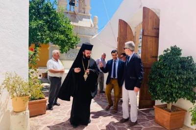 Ο Αμερικανός Πρέσβης Τζέφρι Πάιατ στον Ναό της Υπαπαντής του Κυρίου