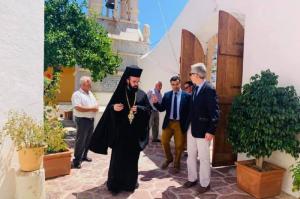 Ο Αμερικανός Πρέσβης Τζέφρι Πάιατ στον Ναό της Υπαπαντής του Κυρίου