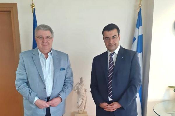 Συνάντηση Γ. Κουκουδάκη με τον Γ. Γραμματέα Απόδημου Ελληνισμού Ι. Χρυσουλάκη