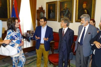 Από την επίσκεψη της Προέδρου της Επιτροπής "Ελλάδα 2021", Γιάννας Αγγελοπούλου στην Ύδρα