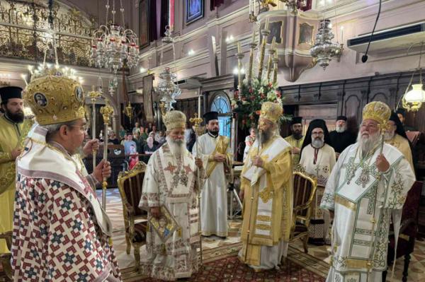 Προεξήρχε, ο Μητροπολίτης Ύδρας κ. ΕΦΡΑΙΜ, στο συλλείτουργο που έγινε στο Ιερό Προσκύνημα του Αγίου Σπυρίδωνα στην Κέρκυρα