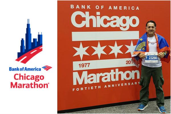 Στην εκκίνηση του επετειακού Μαραθωνίου του Chicago o Κώστας Κεχαγιόγλου