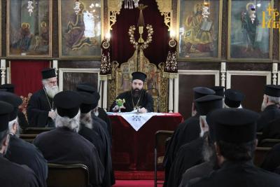 Ο Πρωτοσύγκελλος  π. Νεκτάριος Δαρδανός ενέπνευσε με την ομιλία του στην Ιερατική Σύναξη της Μητροπόλεως Άρτης