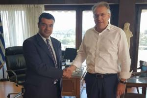 Με τον Υπουργό Εσωτερικών Τ. Θεοδωρικάκο συναντήθηκε ο Δήμαρχος Ύδρας Γ. Κουκουδάκης
