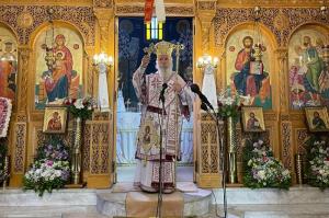 Ο Μητροπολίτης ΕΦΡΑΙΜ ιερούργησε στον πανηγυρίζοντα Ι. Ναό των Αγίων Κωνσταντίνου και Ελένης Πόρου.
