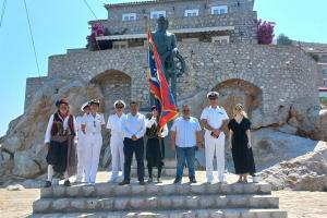 Οι αρχές της Ύδρας υποδέχτηκαν το πλοίο του Πολεμικού Ναυτικού ΤΠΚ/Β "Υποπλοίαρχος Κρυσταλλίδης"