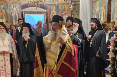 Με λαμπρότητα  η επίσημη υποδοχή του Σεβ. Αρχιεπισκόπου Κρήτης ΕΥΓΕΝΙΟΥ Β' στις Σπέτσες
