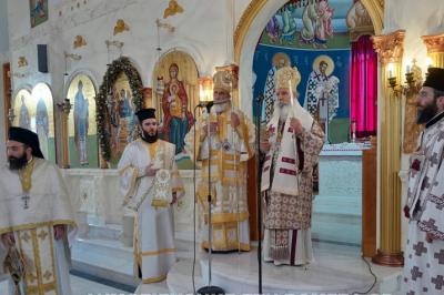 Ο Σεβ. Μητροπολίτης Ύδρας κ. Εφραίμ προεξήρχε της δισαρχιερατικής Θ. Λειτουργίας κατά την υποδοχή της Τιμίας Δεξιάς Χειρός του Αγίου Νεκταρίου στον Ι.Ν. Αγίας Τριάδος Περιστερίου