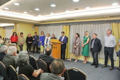 Με επιτυχία πραγματοποιήθηκε η προεκλογική ομιλία του Γ. Κουκουδάκη στον Πειραιά